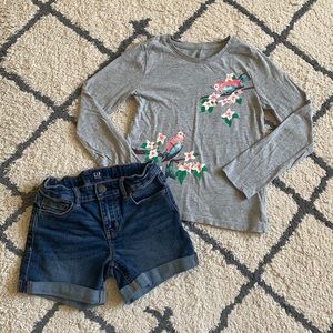84. Girl’s Gap top and short set